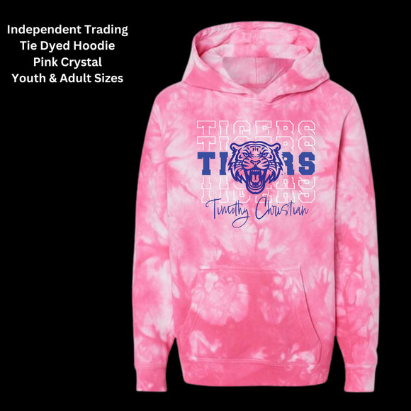 Timothy Christian Pink Tie Dye Hoodie