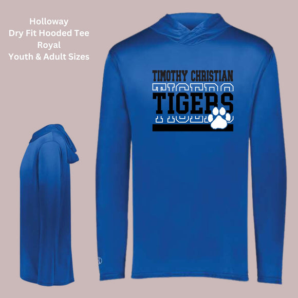 Timothy Christian Royal Dry Fit Hooded Tee