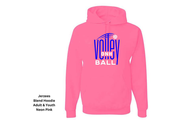 DNH AAU Volleyball Neon Pink Hoodie